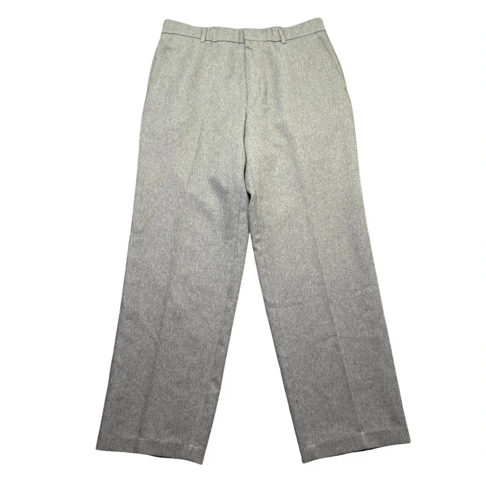 VTG Levi Strauss & Co Action Slacks Mens Sz 34 Gray Polyester Dress Pants 1997